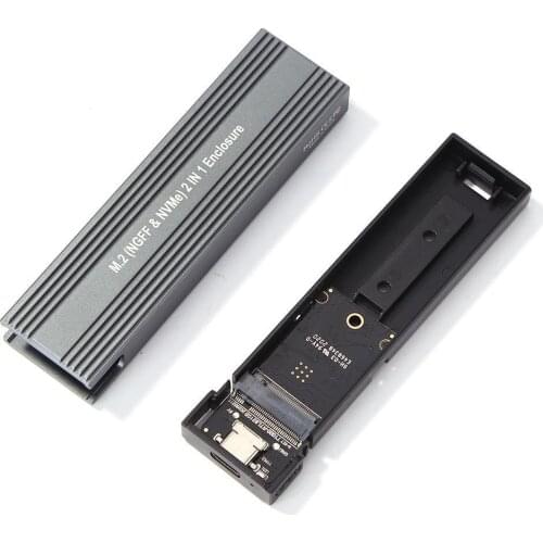 External Hard Drive Chassis Supports Dual-protocol SATA/NVME Dual-purpose Hard Drive Enclosures