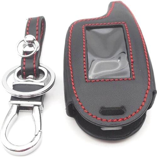 Two Way Car Alarm Leather Case For Scher-khan magicar 7/8/9/10/11/12 LCD Remote Only Scher khan magicar M7/8