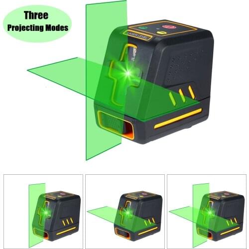 Laser Level Horizontal Vertical Cross Line Self Leveler Auto-Leveling Spirit Level Selectable Laser Lines Adjustable Brightness