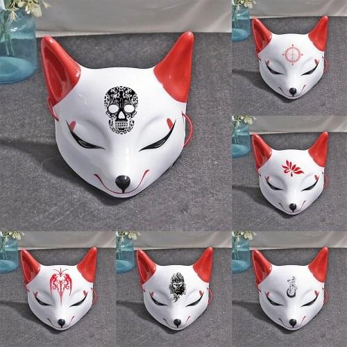 Hot Exquisite Fox Fairy Face Mask Dating Makeup Props Halloween Christmas Masquerade Cospaly Hip Hop Plastic Adult Party Masks
