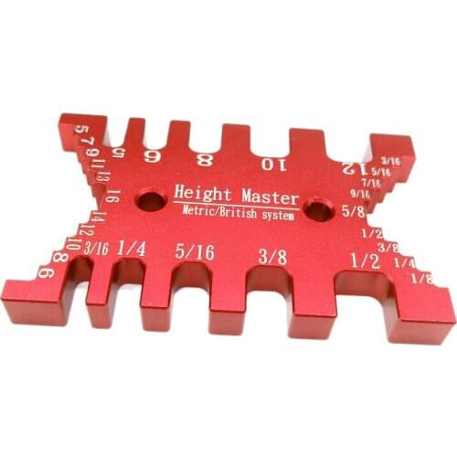Woodworking Tenon Caliper Measuring Ruler Metric Imperial Card Gauge For Wood Work Router Saw Table Machine Tools