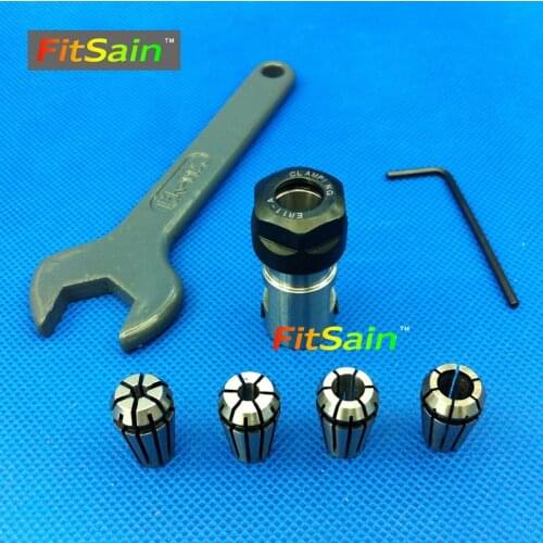 FitSain-ER11 Collet chuck CNC Spindle Collet set from 1/8~1/4 for CNC milling lather tool Used for motor shaft 5mm/6mm/8mm