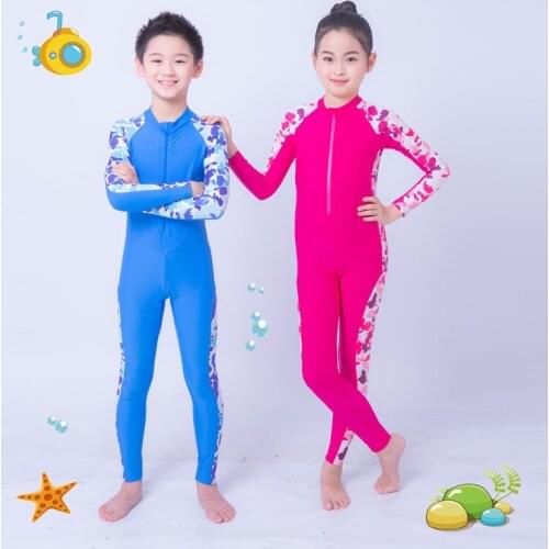 Summer 2020 must-have a swimsuit50% off for Boy, big boy, sports, one-piece, long sleeves, cute kid, swimming bathing suit