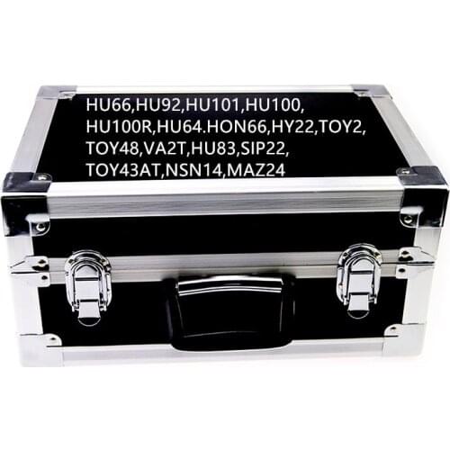 NEW Arrival 3 in 1 16pcs/set HU66 HU92 HU101 HU100 HU100R HU64 HON66 HY22 TOY2 with Light Lock pick and decoder Locksmith Tools
