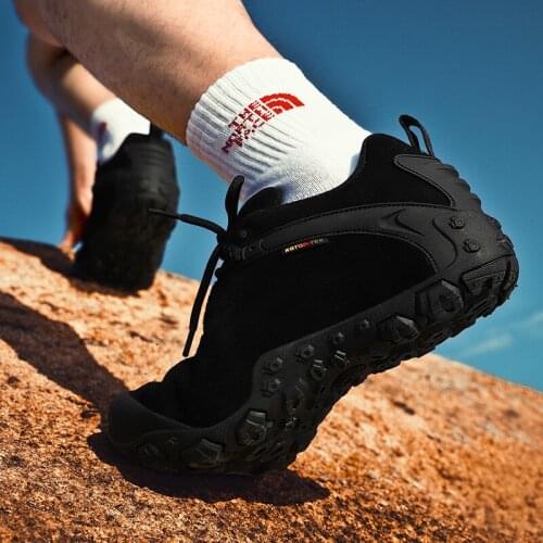 XIANG GUAN Unisex Hiking Shoes Black Trekking Boots water proof Climbing Mountain Camping Outdoor Sports Hunting Walking Sneaker