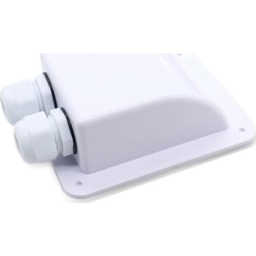 ABS Junction Box Link Solar Weatherproof ABS Solar Double Cable Entry Gland RV Yacht Modification Supplies