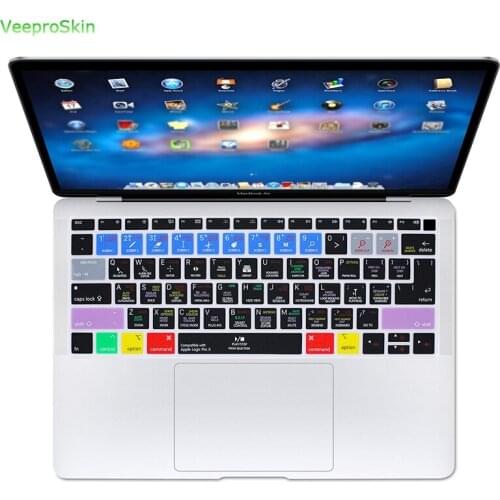 For Apple Macbook Newest Air 13" 2018 Release A1932 Logic X Pro A1932 Logic Pro X Shortcuts Silicone Keyboard Cover Skin