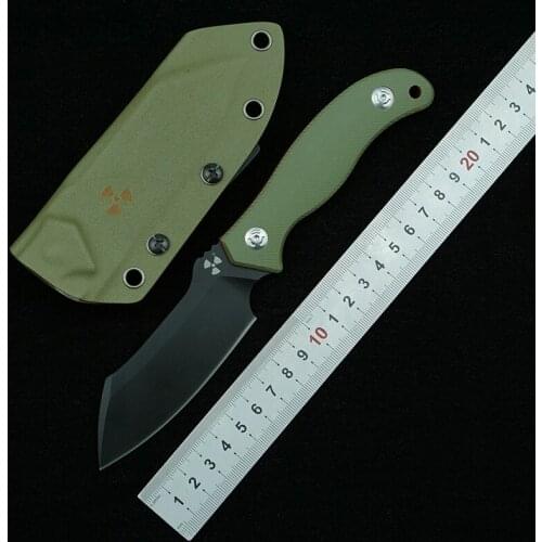 LEMIFSHE JR4110 DC53 steel fixed knife G10 handle outdoor camping survival kitchen knife multifunctional EDC tool knife