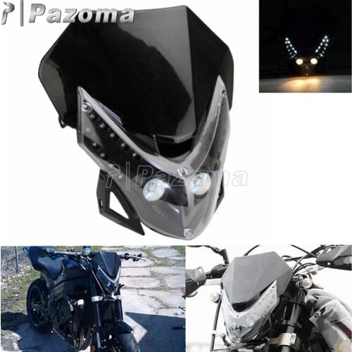 Universal Motorcycle Dirt bike Supermoto Head Light LED Turn Signal Lamp Enduro Motocross Headlight for CRF CR TC TE WR 125 250