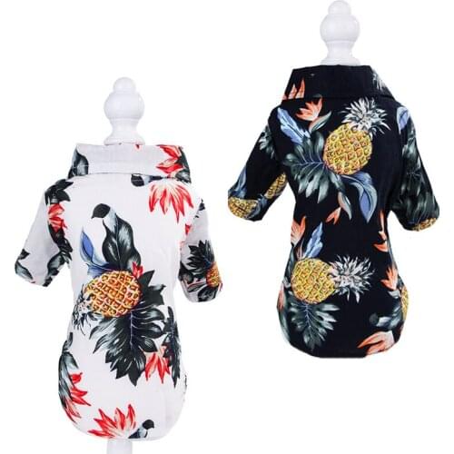 Spring Summer Dog Clothes Cotton Printed T-shirt Pet Puppy Clothing Pug Yorkshire For Dogs Costume Chihuahua Cat Clothing