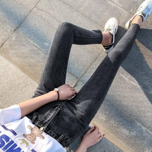 Woman Jeans Pants Ankle Tight High Waist Autumn Winter Tight Pencil Pants Pantalones Vaqueros Mujer