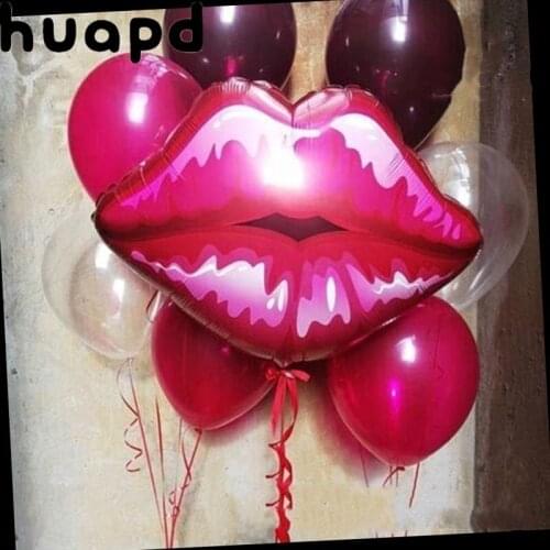 1/3pcs Lip Shaped Aluminum Foil Balloon Valentines Day Birthday Helium Balloon Wedding Decoration Globos Pink Red Lip Balloon