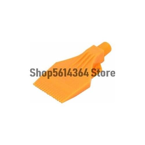 1/4BSP Male Thread ABS Double Hole Air Blow Off Flat Jet Nozzle Orange