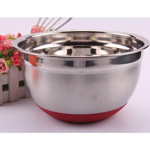 1PC 20cm Stainless Steel Deep Mixing Bowls, Export Steel Egg Beating Bowls,Cake Baking Tool JJ 0855