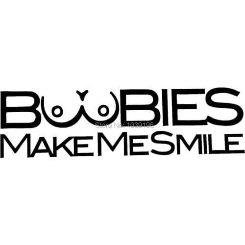 10 x Funny Creative Car Styling Adult Humor B**BIES Make Me Smile Reflective Auto Decal Cartoon Car Body Stickers Decal Vinyl