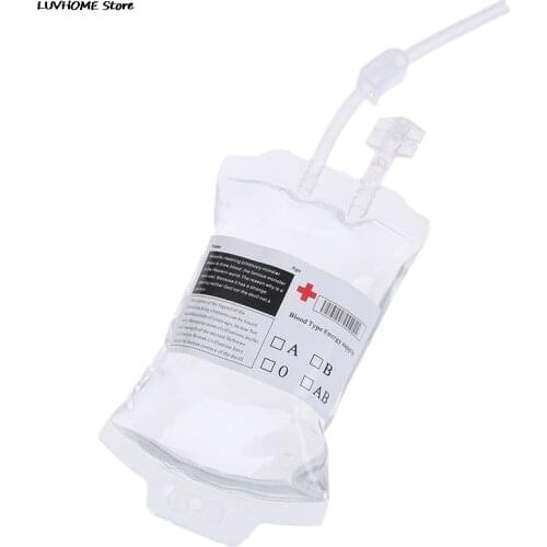 350ml reusable blood energy drink bag PVC material Halloween vampire bag props simulation blood bag Halloween party scary props