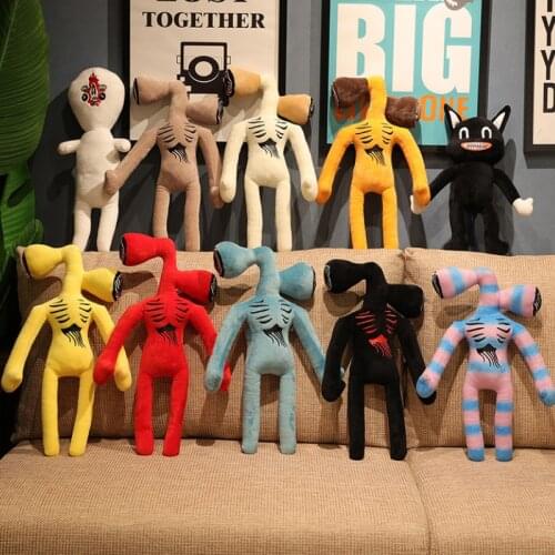 50cm Siren Head Plush Toy Movie Game Figure Sirenhead Plushie Monster Soft Stuffed Doll Toys for Children Kids Gift Scp