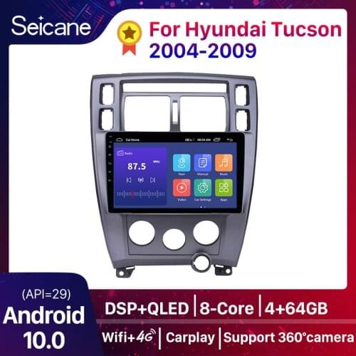 Seicane Android 9.0 10.1" Car Radio GPS Multimedia Player Head Unit For Hyundai Tucson Left Hand Driving 2006 2007 2008-2013