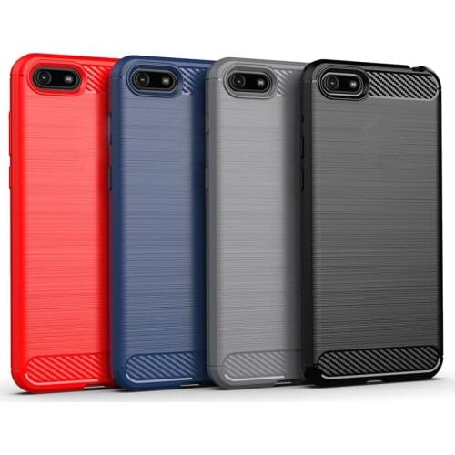 For Honor 7A Prime 2020 Carbon fiber Cover Phone Case Bumper Case Full Protection Shockproof Bumper for Huawei Honor 7A 5.45"
