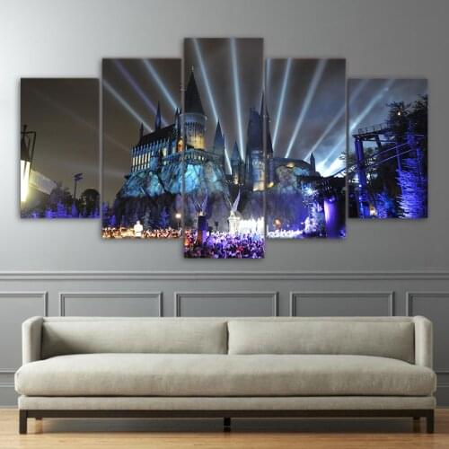 Home Decor Frame Living Room HD Printed Canvas Poster 5 Pieces Shiva Parvati Ganesha Paintings Wall Art Abstract Pictures Art