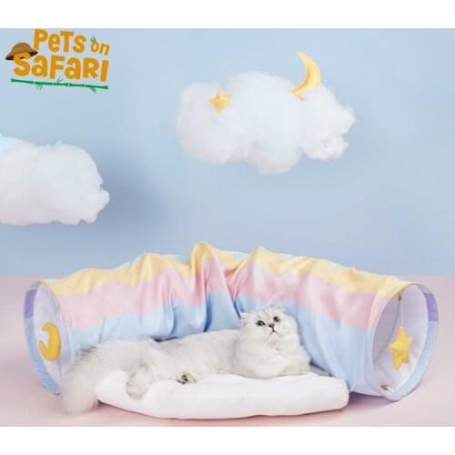 Cat Bed House Detachable Collapsible Tunnel Pet Furniture Puppy Beds For Small Dogs Mat Pet Supplies Sleeping