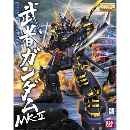 BANDAI GUNDAM MG Shin Musha Gundam Mk-II MK2 Gundam model kids assembled Robot Anime action figure toys