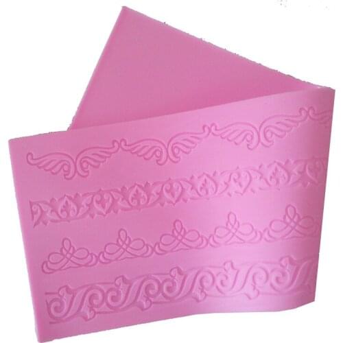 European Pattern Silicone Mat Fondant Cake Lace Embossed Cake Mold Sugar Lace Mat Cake Decorating Tool Embossing Sguar lace pad