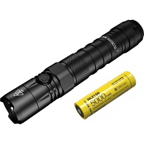 NITECORE NEW P12 Tactical Flashlight XP-L HD V6 LED max 1200 Lumen beam throw 238 meter Outdoor torch 21700 5000mAh battery