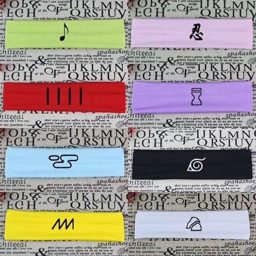 Konoha Senki Fashion Japanese Anime Lover Handband Womens Hair Accessories Headwear Wide Sports Carton Man Headbands Cosplay