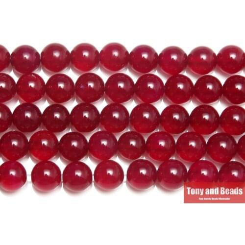 Dark Rose Agates Round Gem Loose Strand Beads 15" Strand 6 8 10 12MM Pick Size For Jewelry Making