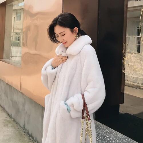 Double-faced Mink Jacket Clothes Real Fur Autumn Winter Coat Women Korean Long Jackets Chaqueta Mujer MY969