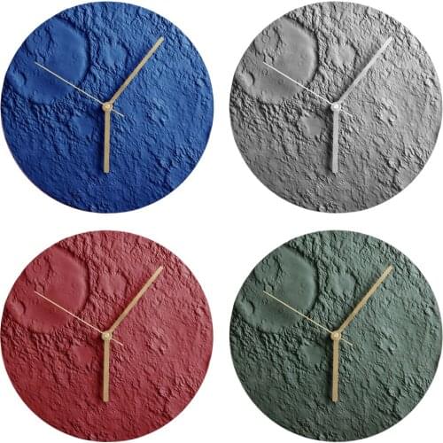 Nordic Resin Wall Decoration Background Living Room Sofa Porch Clock Modern Home Decor Bedroom Silent Clock for Room Cafe Decor