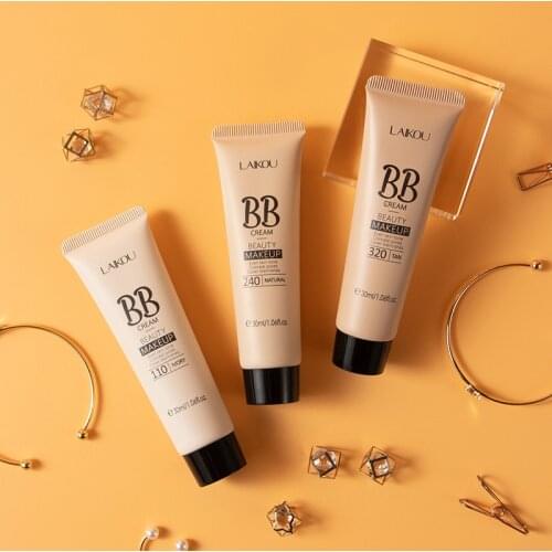 Natural Brightening Liquid Foundation BB Cream Base Makeup Moisturizing Long-lasting Concealer Facial Makeup TSLM1