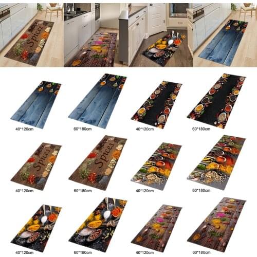 Non-Slip Kitchen Mat Kitchen Rugs Absorbent Runner Rug Office Sink Entryway Dining Room Area Rug Bedroom Decor Long Rug