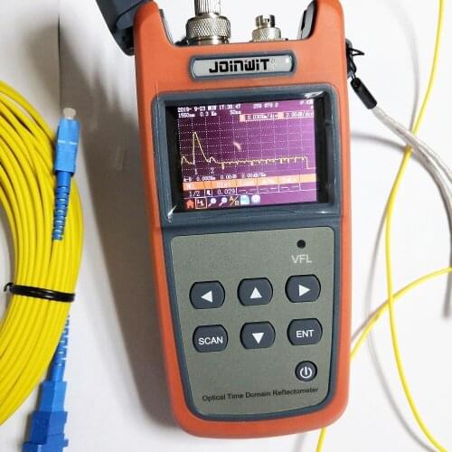 New Mini OTDR JW3305A 1550nm 60km Optical Time Domain Reflectometer OTDR Built-in Visual Fault Locator Function