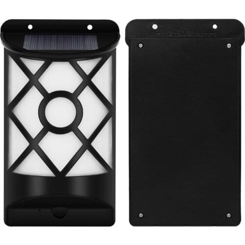 New Solar Wall Light 96 LED Flame Light Outdoor Garden Landscape Decorative Home Induction Street Light