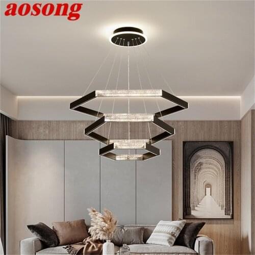 AOSONG Pendant Lights Nordic Creative Contemporary Home LED Lamp Fixture For Decoration Dinning Room