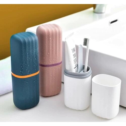 Portable Travel Tooth Brush Holder Case Household Travel Wash Cup Mouthwash Cup Toothbrush and Toothpaste Storage Box