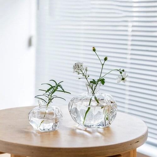 Glass Vases for flowers Clear Decorative Table Flower Vase transparent for Floral Arrangements Weddings Home Decor or Office