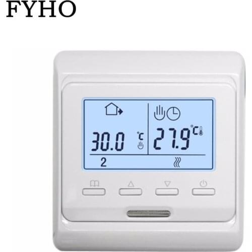 Thermoregulator LCD Weekly Programmable Electrical Heating Air Thermostat Floor Controller KC-666RH HY49