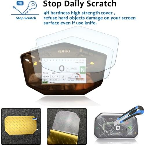 For Aprilia Shiver900 Shiver 900 RSV4 TUONO 2017-2019 Motorcycle Accessories Cluster Scratch Protection Film Screen Protector