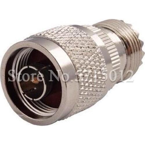 2pcs N Type Male Head Turn to Ultra High Frequency Famale Head Plug Connector Pure Copper UHF RF Cable Adaptor