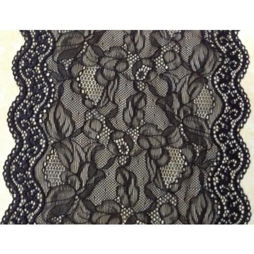 20.5cm luxurious and exquisite elastic jacquard lace, soft and elegant lace trimming,XERY14300F