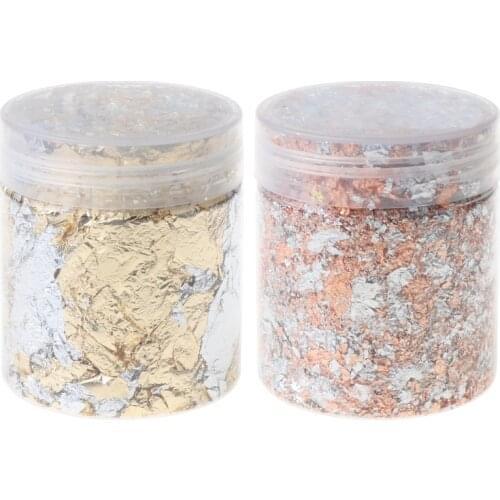 3g/Bottle Imitation Golden Leaf Flake Luxury Resin Mold Art Decoration Painting Fillings Sequins Jewelry Making Supplies