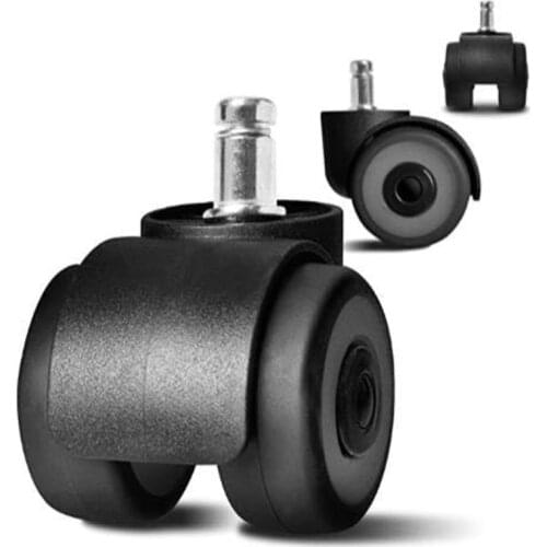 5PCS Office Chair Caster Wheels 3 Inch Swivel Rubber Caster Wheels Replacement Soft Safe Rollers Furniture Hardware WF