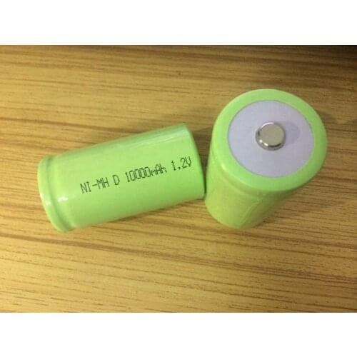 2PCS Original Battery New 1.2V 5000mAh D Size Type 10Ah High Capacity NIMH Rechargeable Battery For all kinds of painting pens