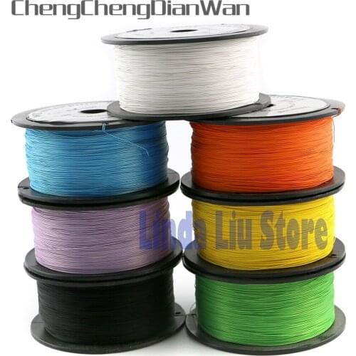 ChengChengDianWan 8pcs/lot 1000 feet AWG30 USA Chip Link Wire Wrapping Wire Soldering cable wire for ps2 xbox360 xbox 360 WII