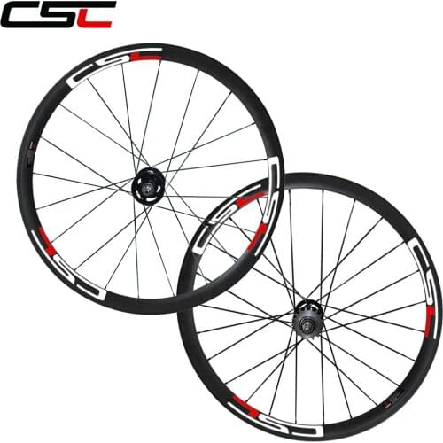 CSC U Shape 25mm Wide 700C 38mm Tubular carbon Track bike wheels set sapim cx ray or pillar 1420 spokes