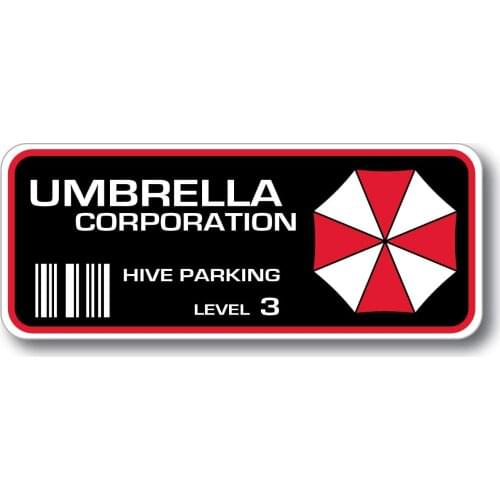 Fuzhen Boutique Decals Exterior Accessories Cool Car Sticker Evil Umbrella Corp Parking Vinyl Decal Body Bumper Window Stickers