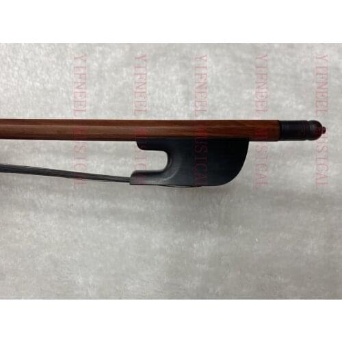 Violin Bow Baroque Style Brazil Wood Ebony Frog Violin bow Accessory Parts Natural black Horse Hair